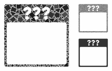 Bilinmeyen takvim sayfası Eşitsizliğin Mozaik Simgesi