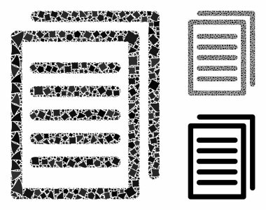 Engebeli Parçaların Mozaik Simgesini Kopyala