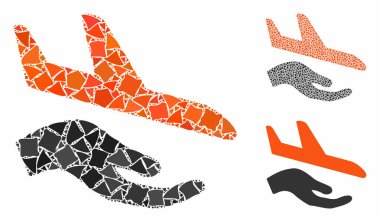 Havacılık destek eli Mozaik Ani Ögeler Simgesi