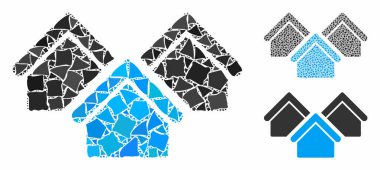 Düzensiz Parçaların Emlak Kompozisyon Simgesi