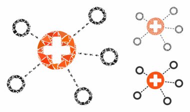 Eşitsiz Parçaların Tıbbi Bağlantılar Simgesi