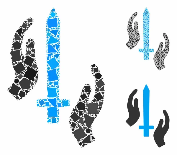 Klasik Raggy Pieces Mozaik Simgesi