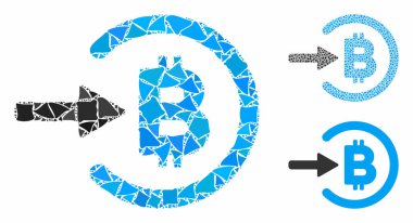 Bitcoin geliri Tüberöz Elementlerin Mozaik Simgesi