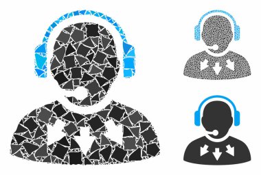 Joggly Ögelerinin Mozaik Simgesi Operatör mesajı