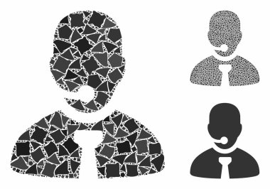 Tümsek Parçalarının Çağrı Merkezi Yöneticisi Mozaik Simgesi