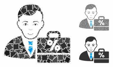 Titrek Parçaların Vergi Muhasebecisi Mozaik Simgesi