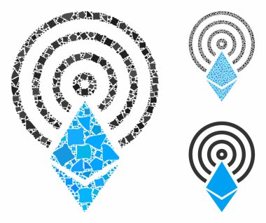 Ethereum kristal hava indirme Bileşimi Ani Parçaların Simgesi