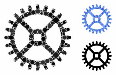 Saat Diş Tekerleği Bileşimi Çemberlerin Simgesi