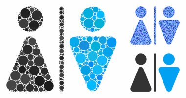 Wc Kişi Bileşimi Çemberlerin Simgesi