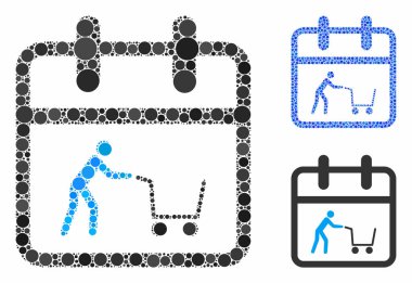 Alışveriş Günü Çemberlerin Kompozisyon Simgesi