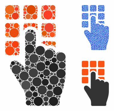 Yuvarlak Noktaların Şifre Bileşimi Simgesi