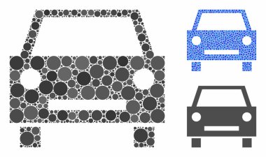 Otomobil Mozaik Çemberler Simgesi