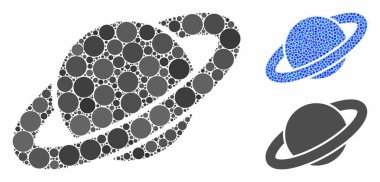 Küresel Ögelerin Satürn Bileşimi Gezegeni