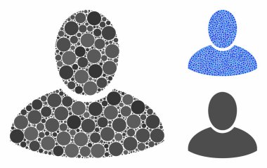 Yuvarlak Noktaların Müşteri Mozaik Simgesi