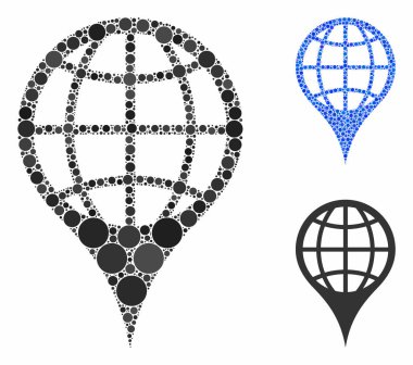 Küresel Ögelerin Genel Konum Bileşimi Simgesi