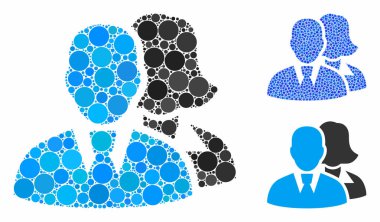 Küresel Ögelerin İnsanlar Düzenleme Simgesi