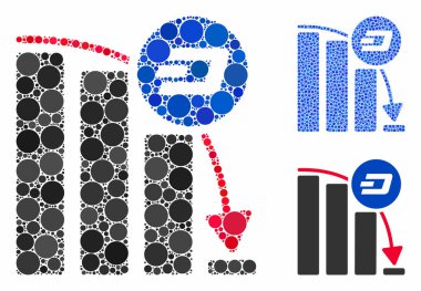 Dashcoin Epic Fall Çizelgesi Yuvarlak Noktaların Mozaik Simgesi