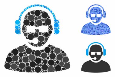 Operatör Mozaik Çemberler Simgesi