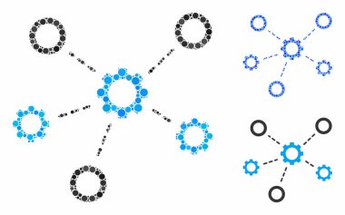 Vites İlişkileri Kompozisyon Yuvarlak Noktalar Simgesi