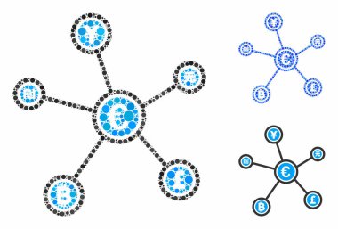 Euro Finans Ağı Çember Noktalarının Kompozisyon Simgesini Bağlıyor