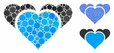 Favori Kalpler Mozaik Çemberler Simgesi