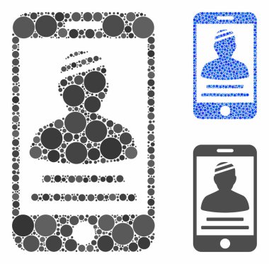 Hasta Mobil Mozaik Yuvarlak Noktalar Simgesi