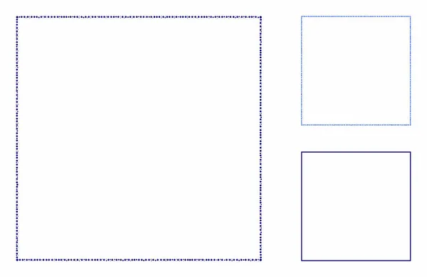 Ícone de composição de quadro quadrado de pontos de círculo —  Vetores de Stock