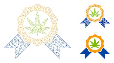 Esrar Vektör Ağ Çerçeve Modeli ve Üçgen Mozaik Simgesini Yasallaştır