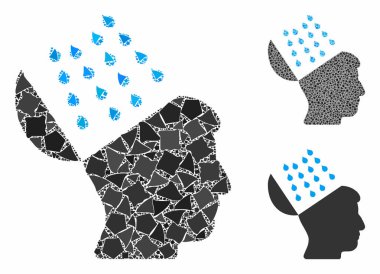 Beyin Duşu Kompozisyon Eşitsiz Parçalar Simgesi