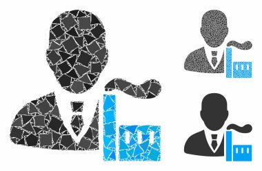 Kapitalist oligark Humpy Elementlerinin Kompozisyon Simgesi