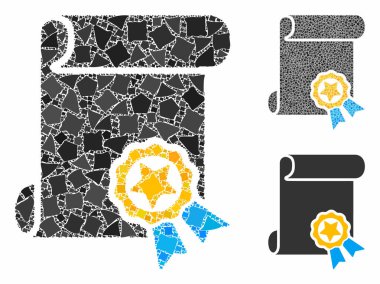 Ragged Elements Sertifika Bileşimi Simgesi