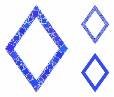 Ragged Pieces 'ın eşkenar dörtgen kompozisyon simgesini birleştir