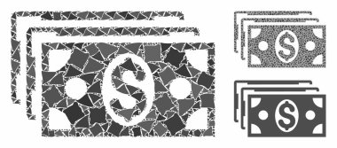 Dolar banknotları Düzensiz Elementlerin Bileşimi Simgesi