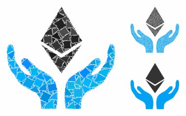Ethereum bakım elleri Rugged Pieces kompozisyon Simgesi