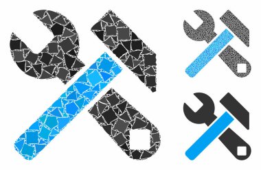 Tüberöz Ögelerin Çekiç ve İngiliz Anahtarı Bileşimi Simgesi