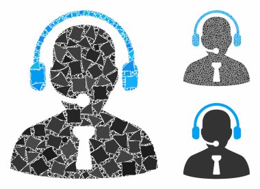 Resepsiyon operatörü Humpy Pieces Mozaik Simgesi