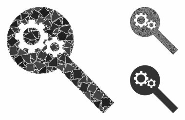 Engebeli Ögellerin Mozaik Simgesi