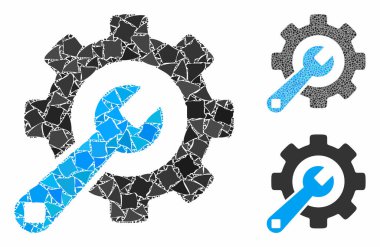 Hizmet araçları Tremulant Parçalarının Mozaik Simgesi