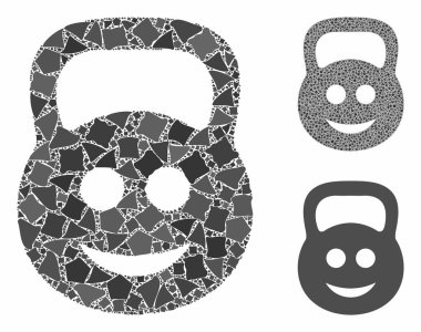 Gülen ton ağırlığında Humpy Pieces Simgesi