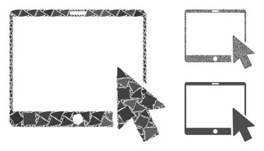 Tablet ok işaretçisi Olmayan Elementlerin Mozaik Simgesi