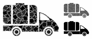 Tank kamyonu Trembly Ögelerinin Mozaik Simgesi