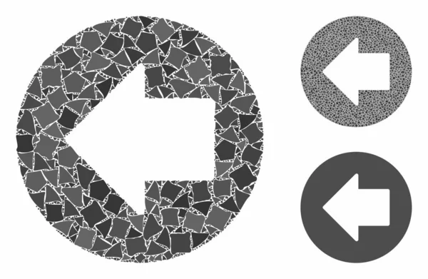 Tidigare pil Mosaik ikonen för Joggly objekt — Stock vektor