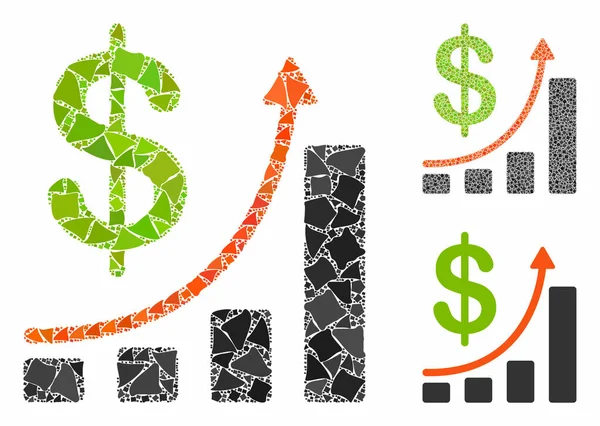 Çarpışan Parçaların Satış Çizelgesi Mozaik Simgesi