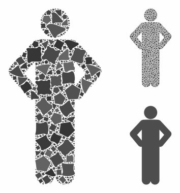 Akimbo Eşitsiz Ögelerin Kompozisyon Simgesi