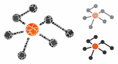 Bağlantılar Ani Elementlerin Mozaik Simgesi