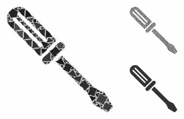 Contour tornavida Ani Parçaların Mozaik Simgesi