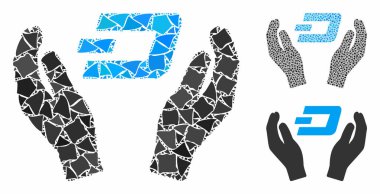 Dash bakım elleri Tüberöz elementlerin kompozisyon simgesi