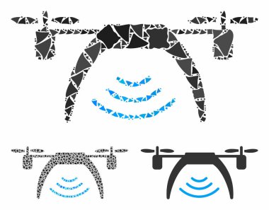 Drone Wifi yineleyici Unneven Elementlerinin Kompozisyon Simgesi