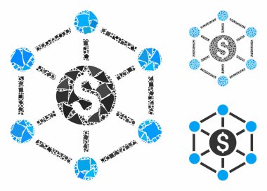 Mali Radyasyon Sistemi Eşitsiz Parçalar Mozaik Simgesi