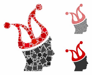 Joker Adam Tüberöz Parçalarının Kompozisyon Simgesi